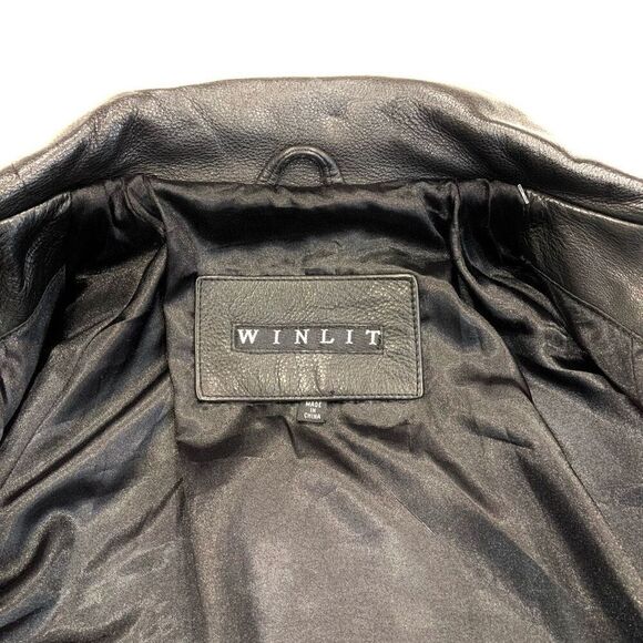 WINLIT Pebbled Leather Jacket (Sz S) - Picture 7 of 12